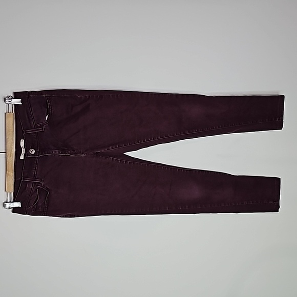 Levi's 710 maroon 29x27 super skinny jeans - Picture 3 of 7